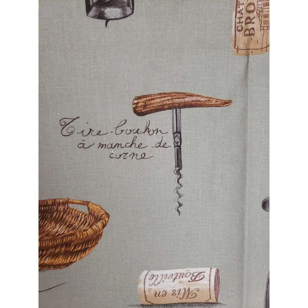 Vero France Tablecloth 60x100 Cotton Winery Green Rectangle Made in France